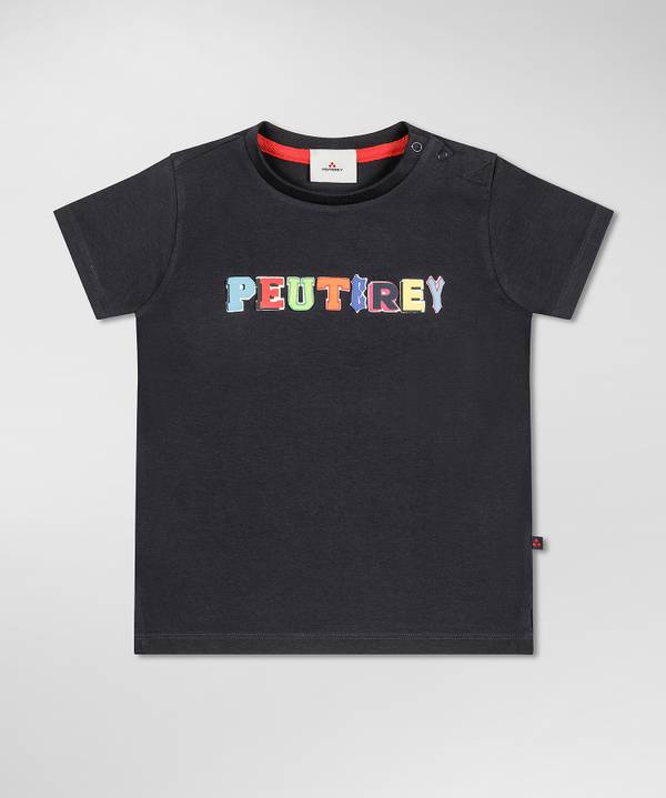 Peuterey T-shirt Con Scritta Multicolor