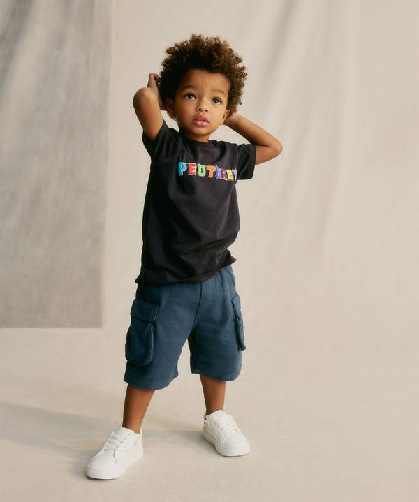 Peuterey T-shirt con scritta multicolor