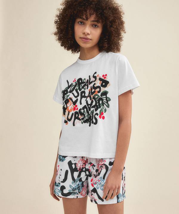 Peuterey T-shirt Con Stampa Frontale