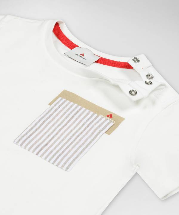 Peuterey T-shirt Con Taschino Rigato