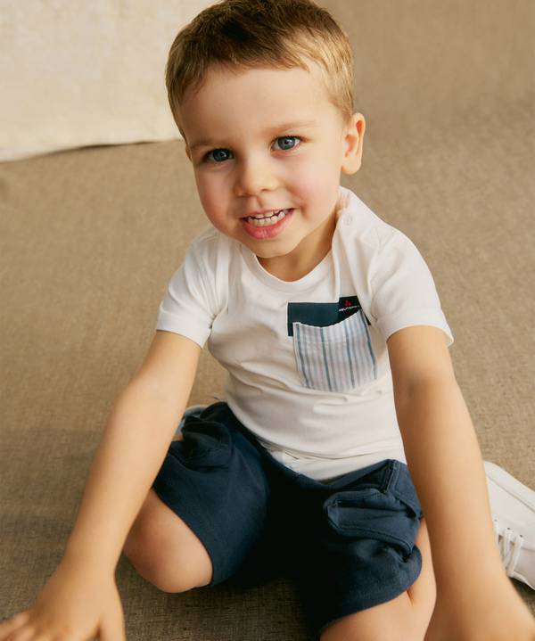 Peuterey T-shirt Con Taschino Rigato