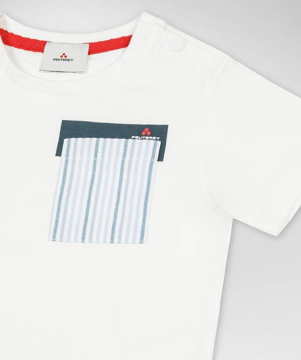Peuterey T-shirt Con Taschino Rigato