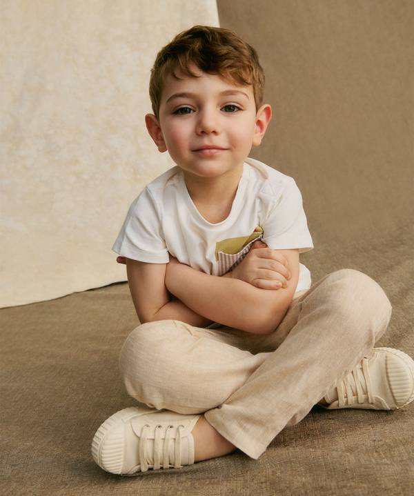 Peuterey T-shirt con taschino rigato