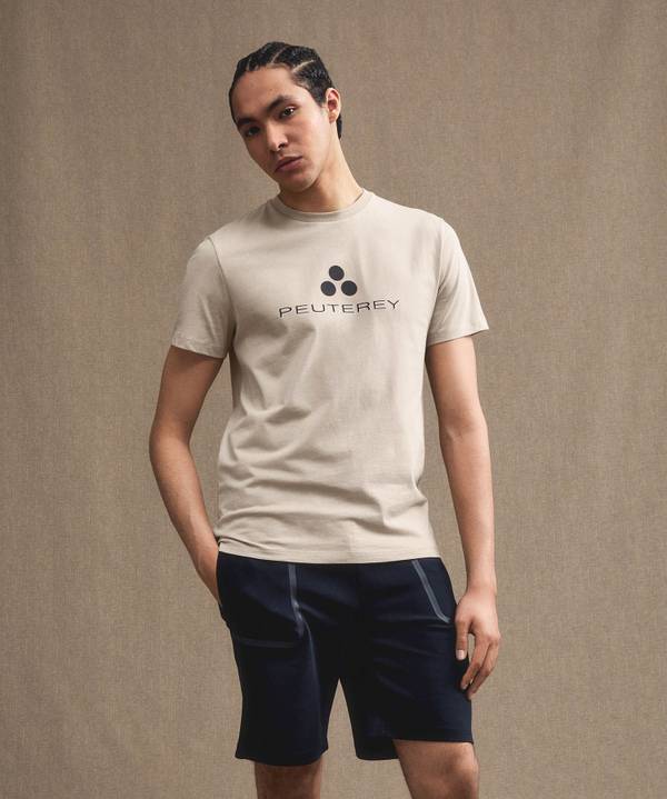 Peuterey T-shirt Logata Di Cotone