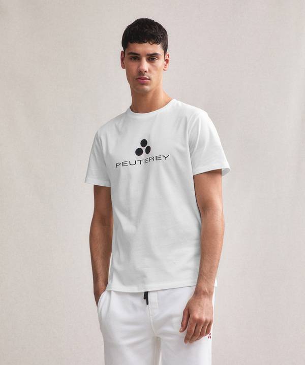 Peuterey T-shirt Logata Di Cotone