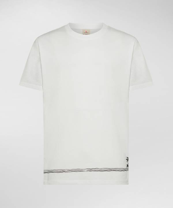 Peuterey T-Shirt Over Con Decorazione Palme