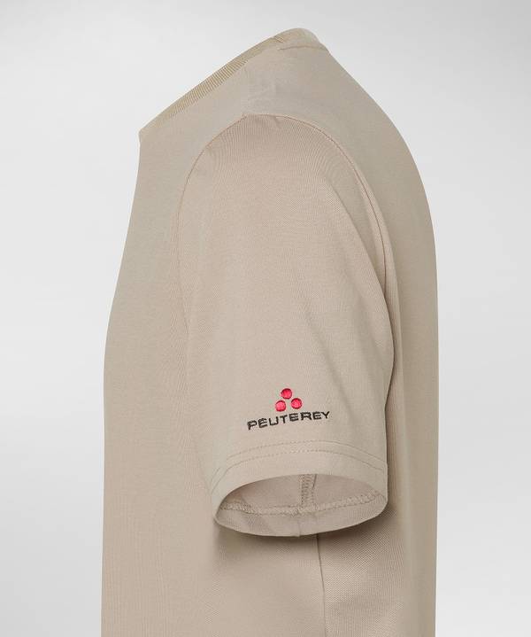 Peuterey T-Shirt Stretch In Cotone E Seta