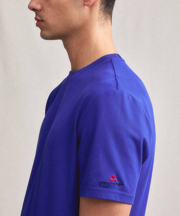 Peuterey T-Shirt Stretch In Cotone E Seta