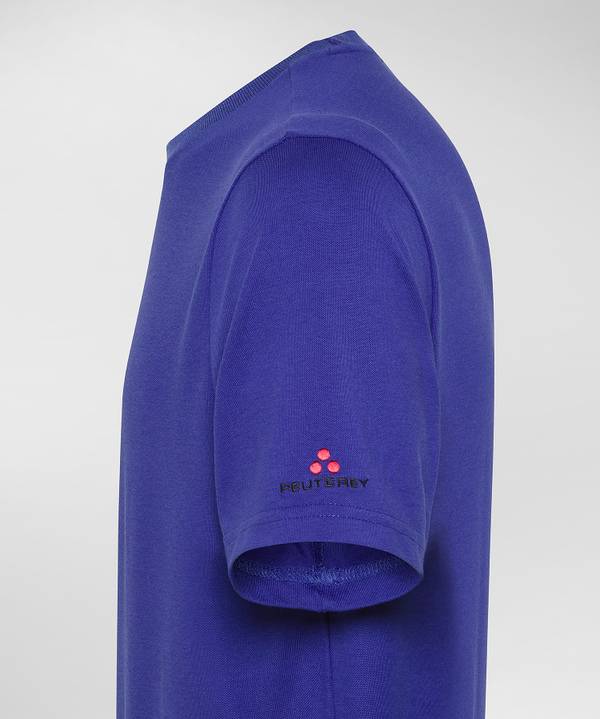 Peuterey T-Shirt Stretch In Cotone E Seta