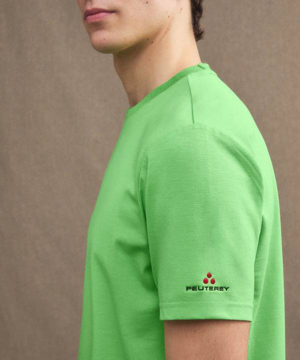 Peuterey T-Shirt Stretch In Cotone E Seta
