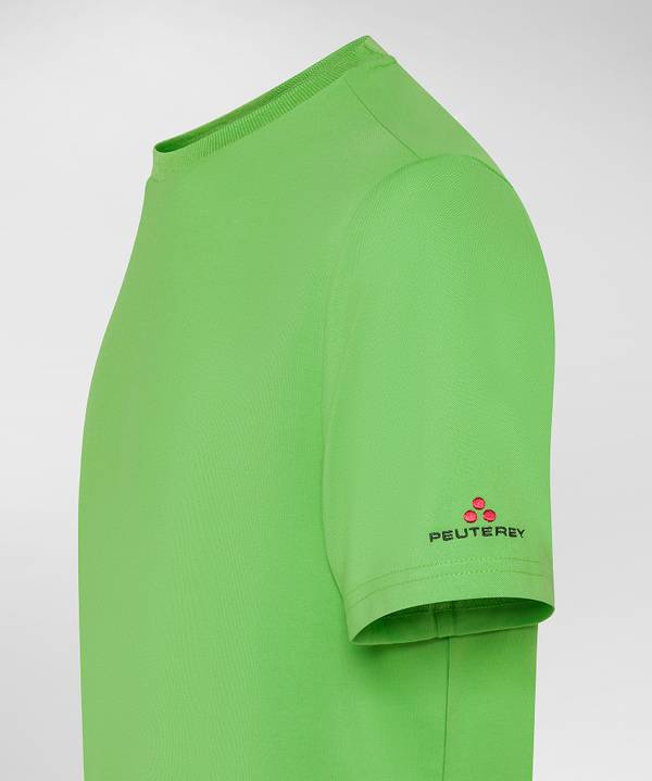 Peuterey T-Shirt Stretch In Cotone E Seta