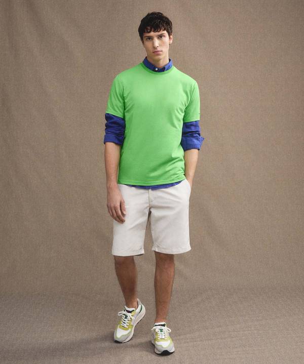 Peuterey T-Shirt stretch in cotone e seta