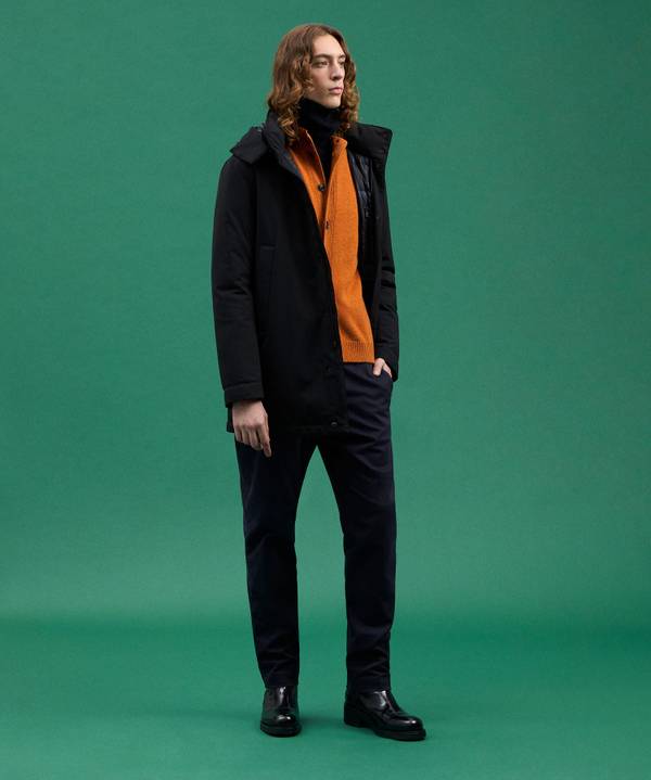 Peuterey Trench Liscio In Nylon Stretch