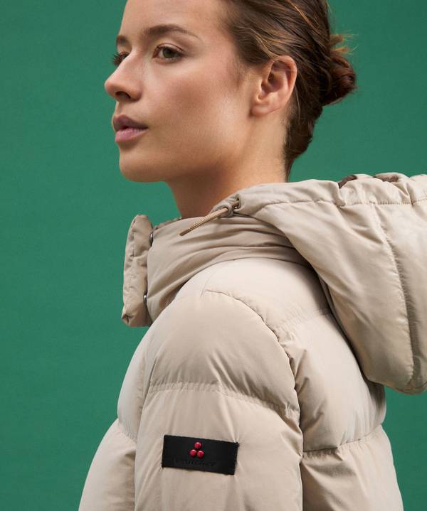 Peuterey Piumino Con Cappuccio In Contrasto Materiale