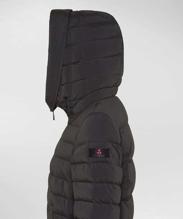 Peuterey Piumino Lungo Con Pelliccia In Tono Colore