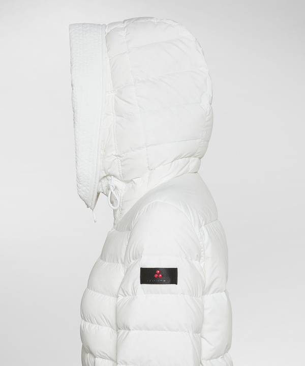 Peuterey Piumino Lungo Con Pelliccia In Tono Colore