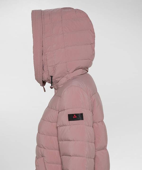 Peuterey Piumino Lungo Con Pelliccia In Tono Colore