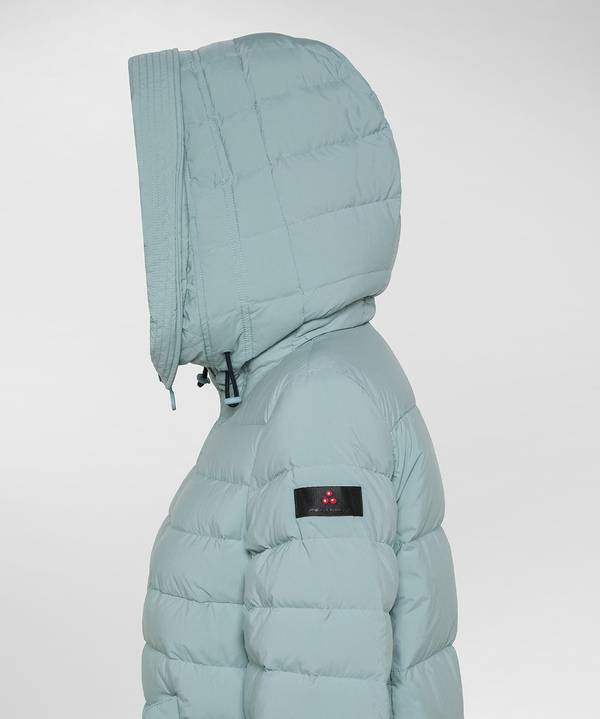 Peuterey Piumino Lungo Con Pelliccia In Tono Colore