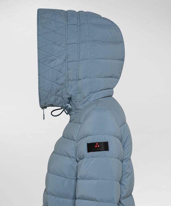 Peuterey Piumino Lungo Con Pelliccia In Tono Colore