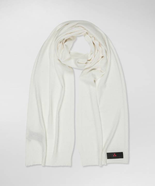 Peuterey Sciarpa In Tricot Misto Lana Con Fascetta Portalogo