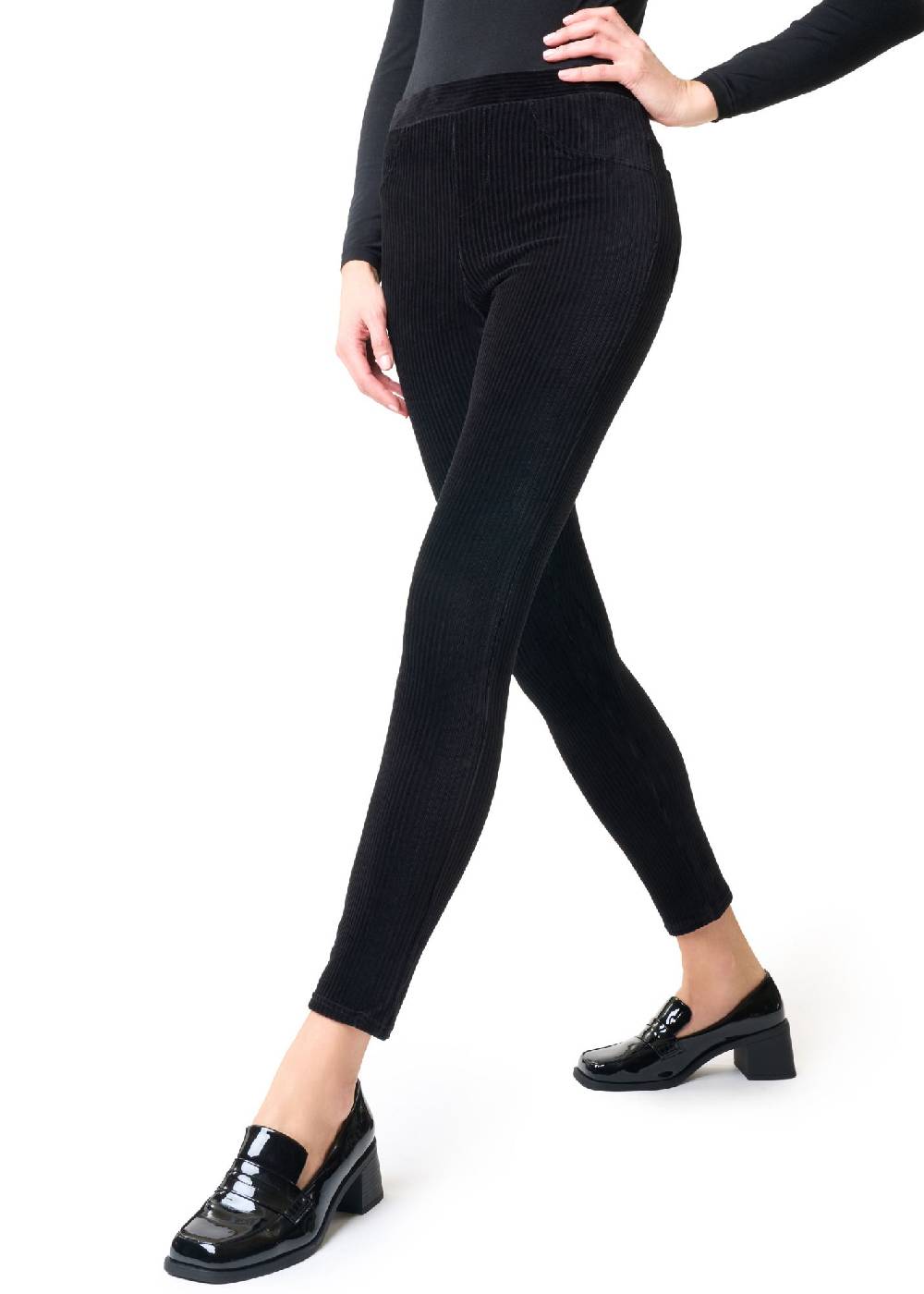 Philippe Matignon LEGGINGS VELOURS CÔTELÉ