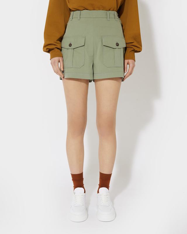 Philippe Model Bermuda Donna Sauge in Tessuto Tecnico