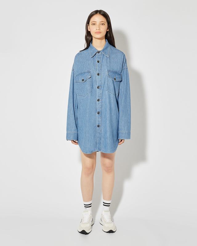 Philippe Model Camicia In Jeans Diane Da Donna Azzurra In Denim