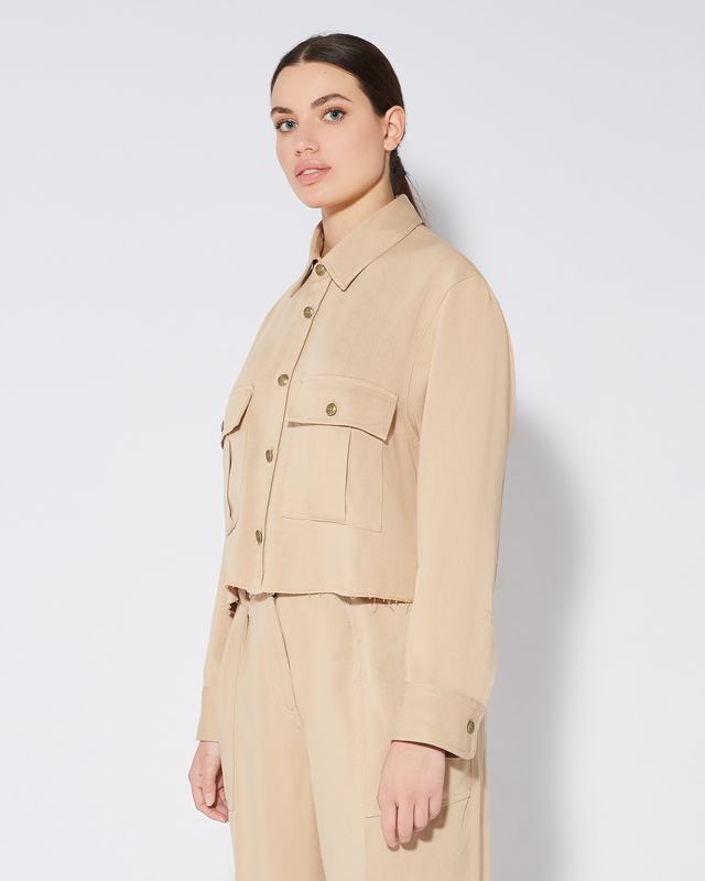 Philippe Model Camicia Militare Dorette Da Donna Marrone In Cotone