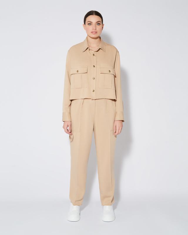 Philippe Model Camicia Militare Dorette Da Donna Marrone In Cotone