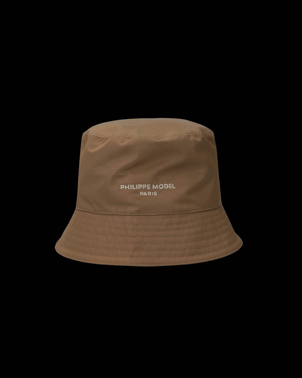 Philippe Model Cappello da Donna Marrone in Tessuto Tecnico