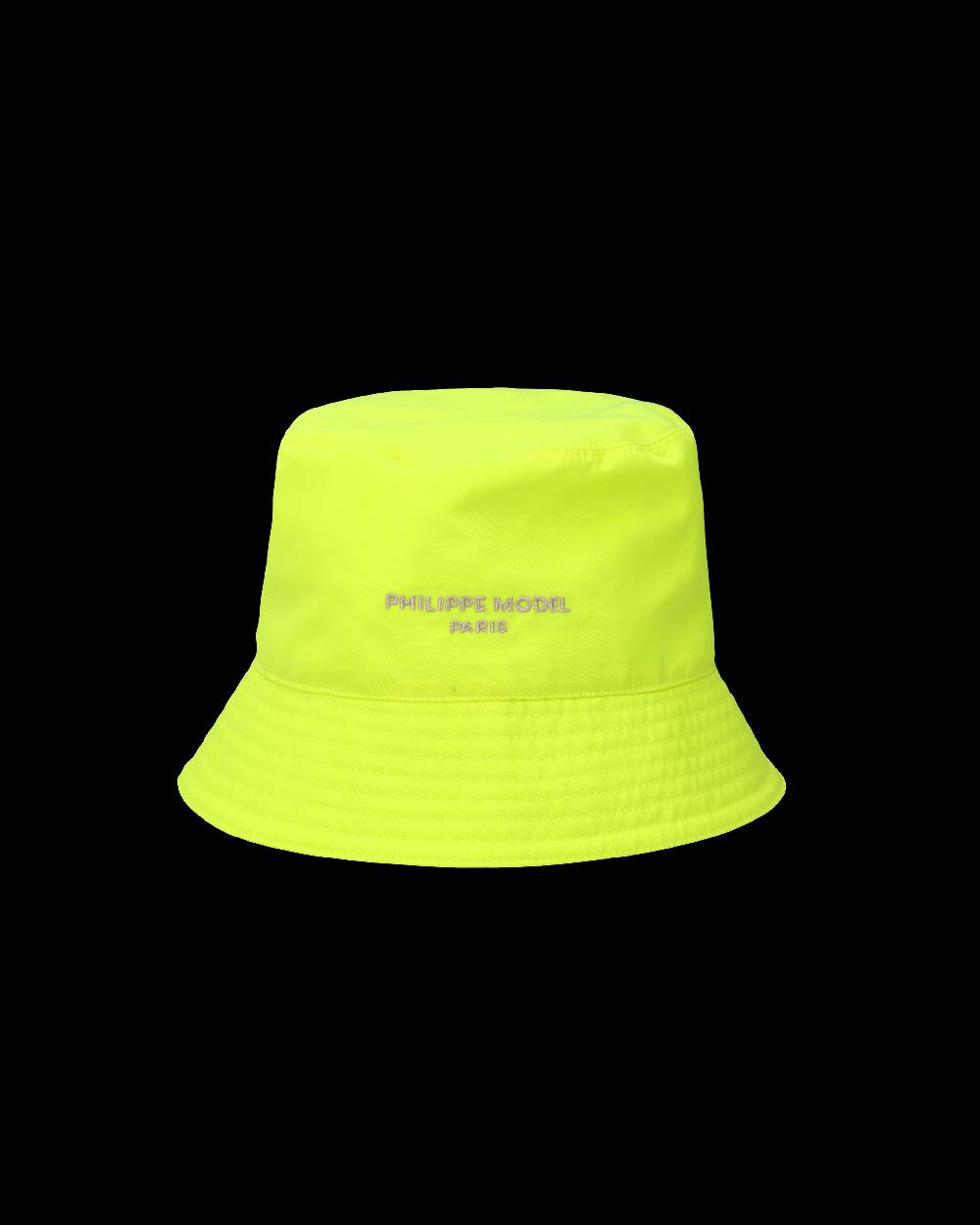 Philippe Model Cappello da Uomo Giallo Fluo in Tessuto Tecnico