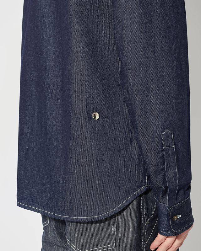 Philippe Model Denim Overshirt David Da Uomo Blu In Denim