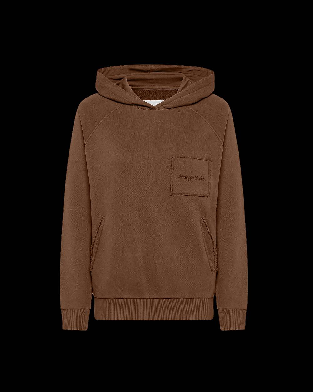 Philippe Model Felpa Con Cappuccio JADE Da Donna Marrone In Jersey