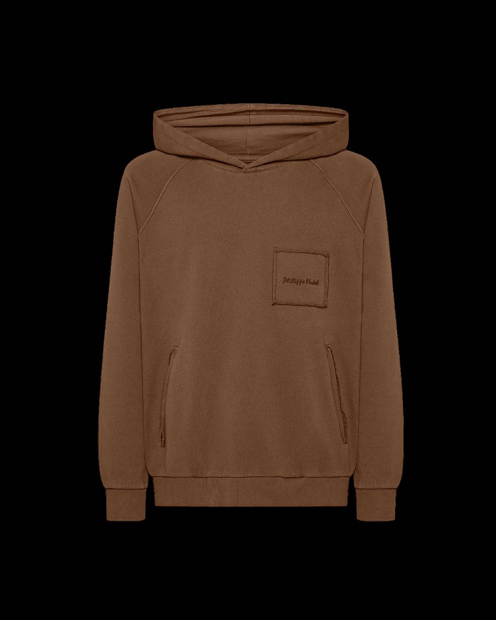 Philippe Model Felpa Con Cappuccio JEAN Da Uomo Marrone In Jersey