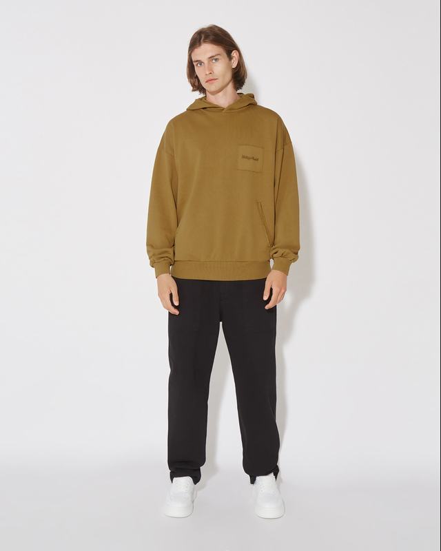 Philippe Model Felpa Con Cappuccio JEROME Da Uomo Senape In Jersey