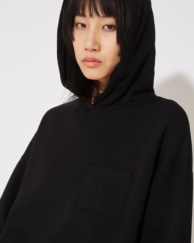 Philippe Model Felpa Con Cappuccio JULIE Da Donna Nera In Jersey