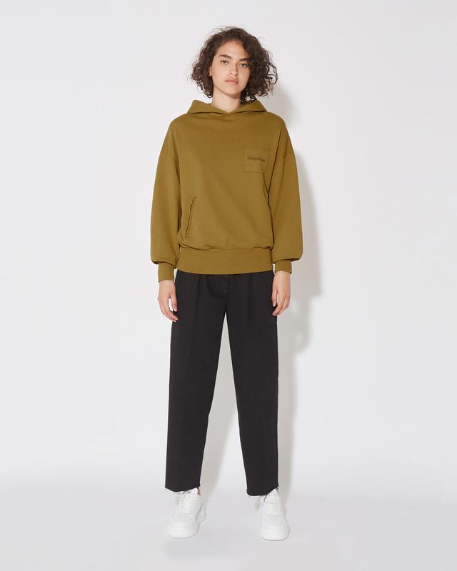 Philippe Model Felpa Con Cappuccio JULIE Da Donna Senape In Jersey