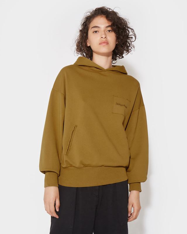 Philippe Model Felpa con cappuccio JULIE da Donna Senape in Jersey