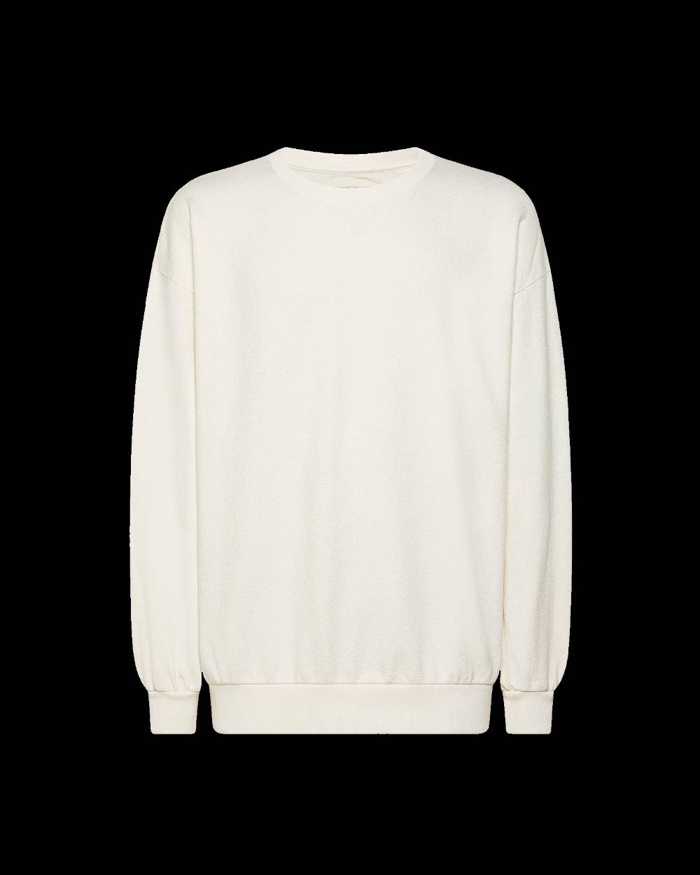 Philippe Model Felpa Girocollo BASTIEN Da Uomo Ecru In Pelle