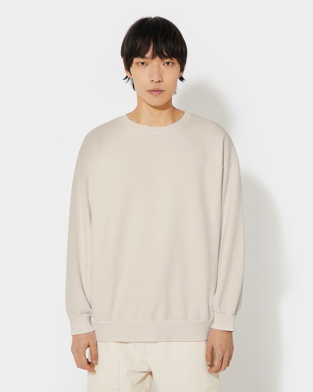 Philippe Model Felpa girocollo BASTIEN da Uomo Ecru in Pelle