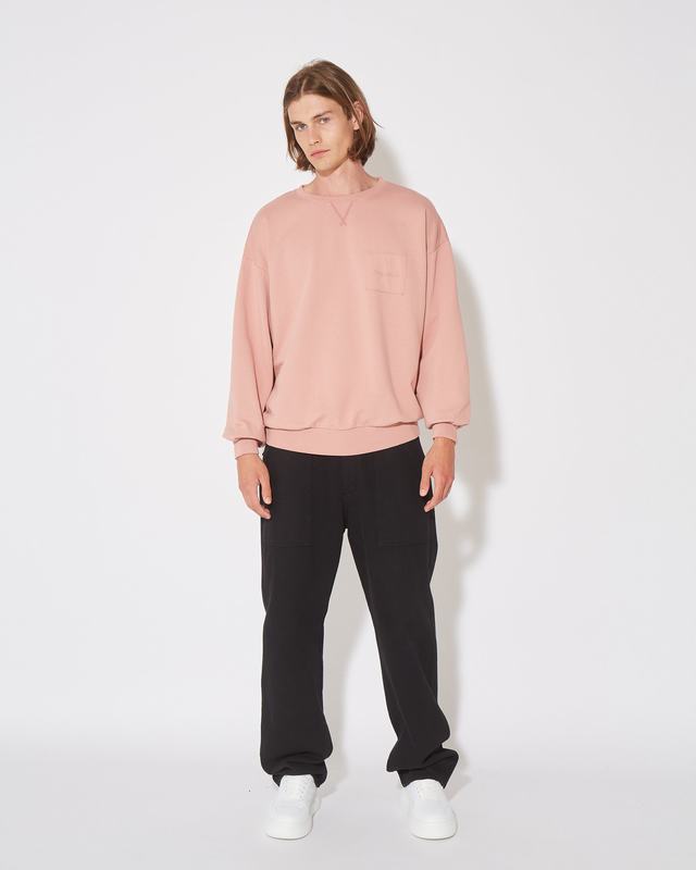 Philippe Model Felpa Girocollo BASTIEN Da Uomo Rosa In Jersey