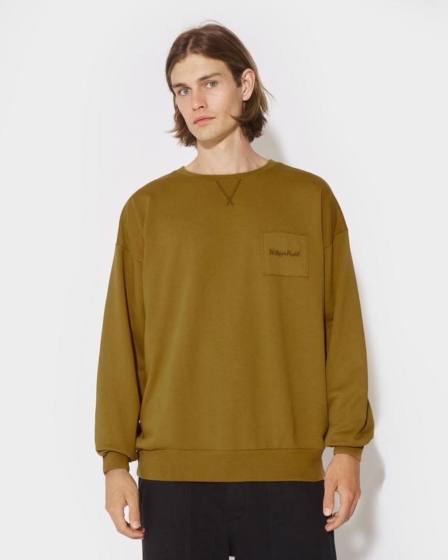 Philippe Model Felpa girocollo BASTIEN da Uomo Senape in Jersey