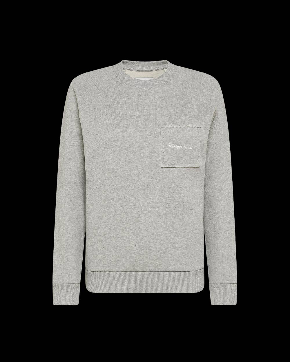 Philippe Model Felpa Girocollo Belle Da Donna Grigia In Jersey