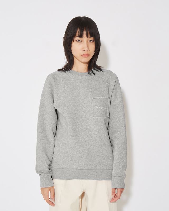 Philippe Model Felpa girocollo Belle da Donna Grigia in Jersey