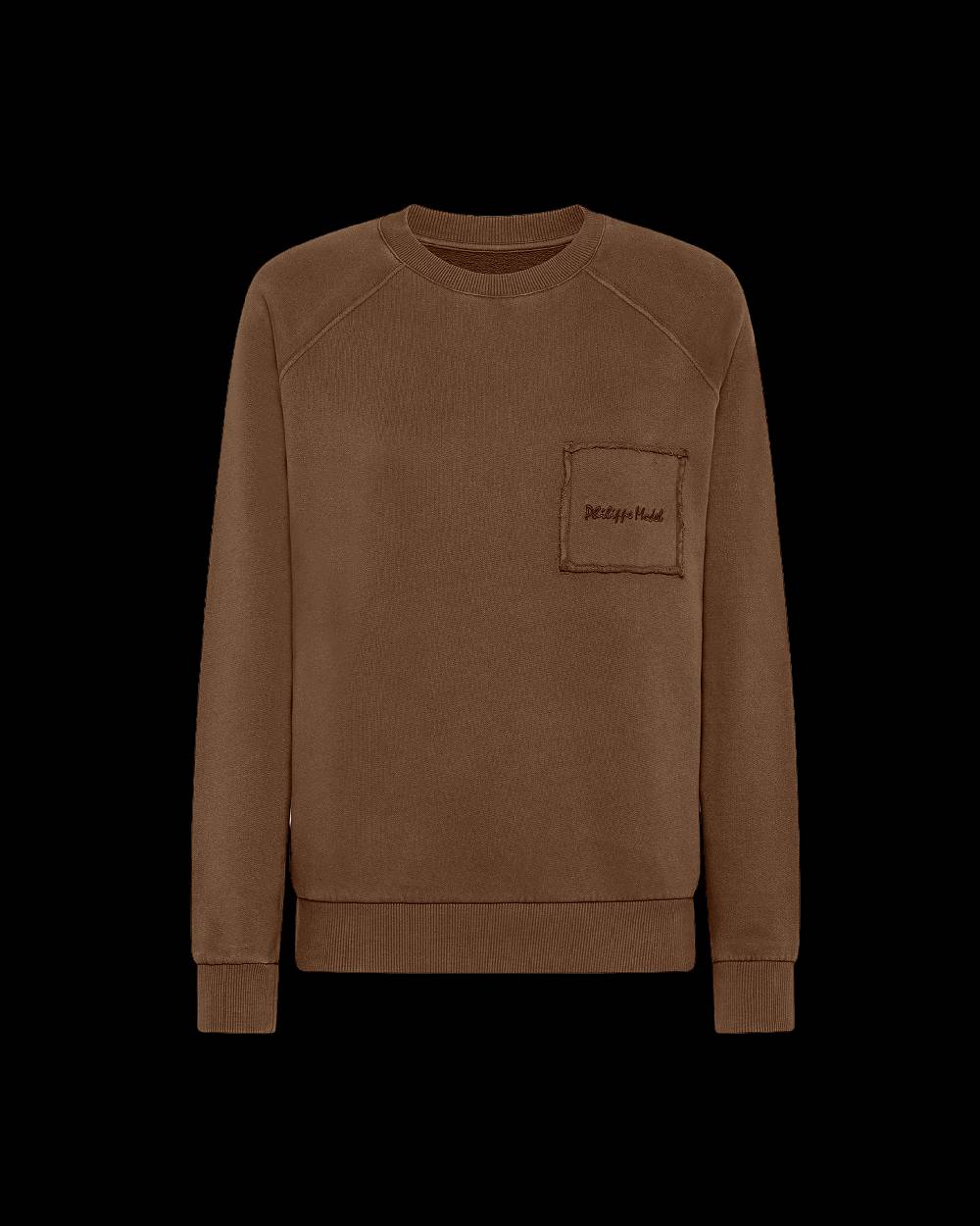 Philippe Model Felpa Girocollo Belle Da Donna Marrone In Jersey