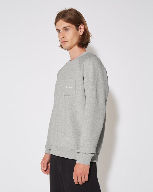 Philippe Model Felpa Girocollo BERNARD Da Uomo Grigia In Jersey