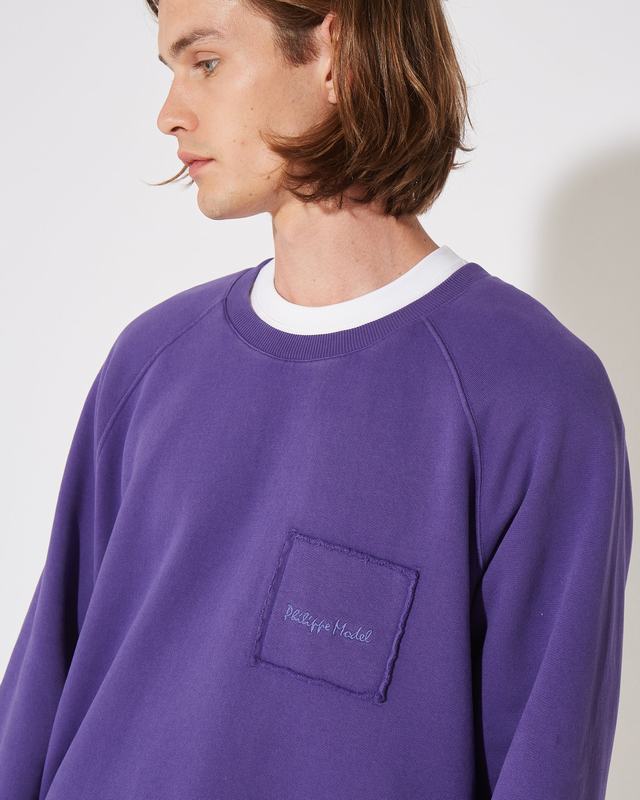 Philippe Model Felpa Girocollo BERNARD Da Uomo Viola In Jersey