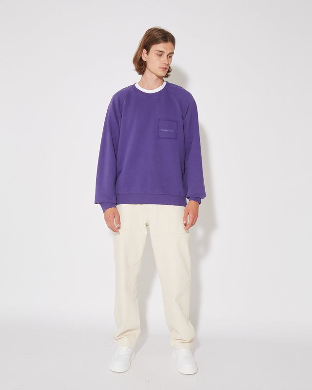 Philippe Model Felpa Girocollo BERNARD Da Uomo Viola In Jersey