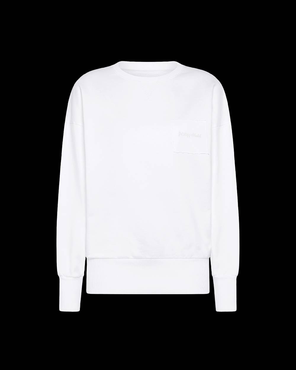 Philippe Model Felpa Girocollo Brigitte Da Donna Bianca In Jersey