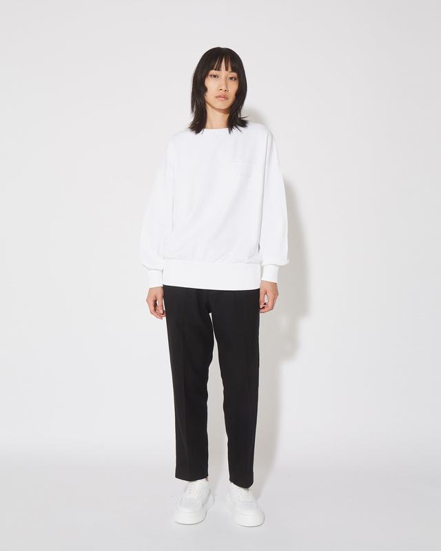 Philippe Model Felpa Girocollo Brigitte Da Donna Bianca In Jersey